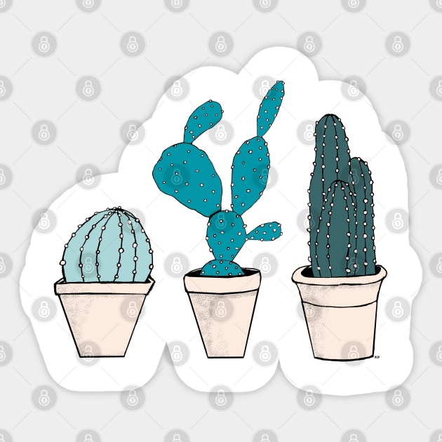 Cactus Sticker by msmart